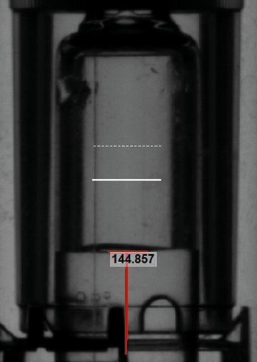 WILCO AVI Autoinjector fill level profile with overlay