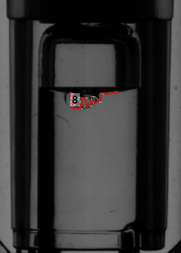 WILCO AVI Autoinjector particle profile with overlay