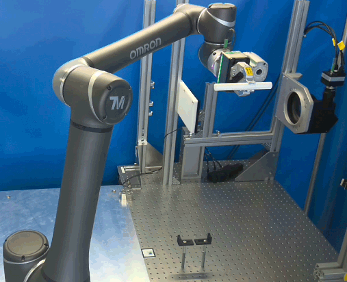 Versuchsaufbau für die visuelle Inspektion