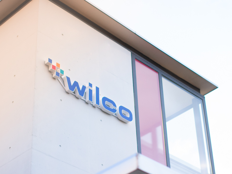 New WILCO logo on building